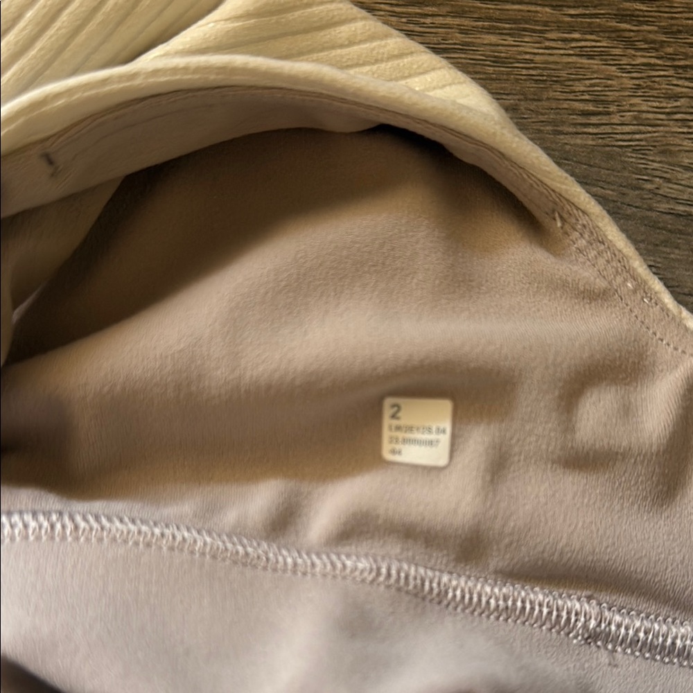 Lululemon Cream Ribbed bra - Picture 3 of 3
